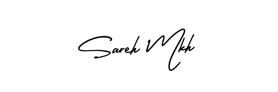 Make a beautiful signature design for name Sareh Mkh. With this signature (AmerikaSignatureDemo-Regular) style, you can create a handwritten signature for free. Sareh Mkh signature style 3 images and pictures png