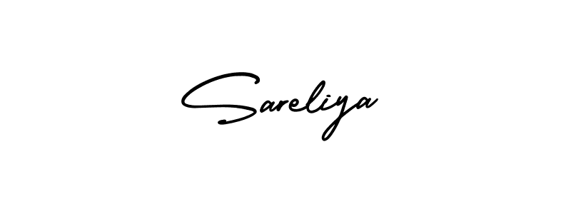 if you are searching for the best signature style for your name Sareliya. so please give up your signature search. here we have designed multiple signature styles  using AmerikaSignatureDemo-Regular. Sareliya signature style 3 images and pictures png
