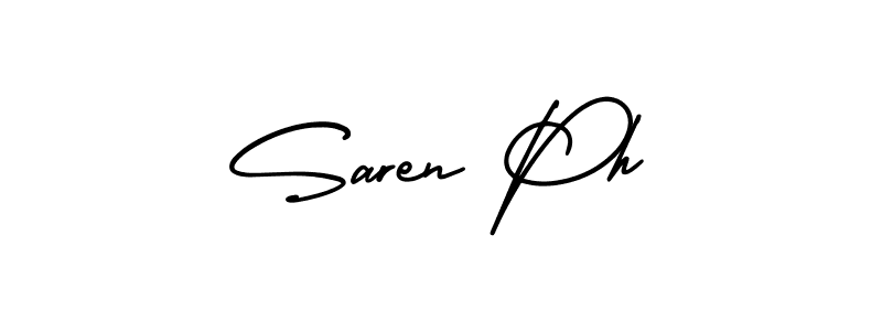 How to make Saren Ph signature? AmerikaSignatureDemo-Regular is a professional autograph style. Create handwritten signature for Saren Ph name. Saren Ph signature style 3 images and pictures png