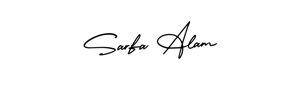 Use a signature maker to create a handwritten signature online. With this signature software, you can design (AmerikaSignatureDemo-Regular) your own signature for name Sarfa Alam. Sarfa Alam signature style 3 images and pictures png