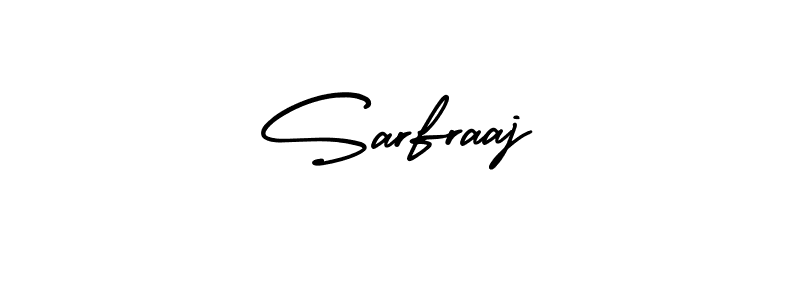 The best way (AmerikaSignatureDemo-Regular) to make a short signature is to pick only two or three words in your name. The name Sarfraaj include a total of six letters. For converting this name. Sarfraaj signature style 3 images and pictures png