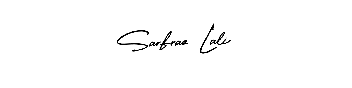 The best way (AmerikaSignatureDemo-Regular) to make a short signature is to pick only two or three words in your name. The name Sarfraz Lali include a total of six letters. For converting this name. Sarfraz Lali signature style 3 images and pictures png