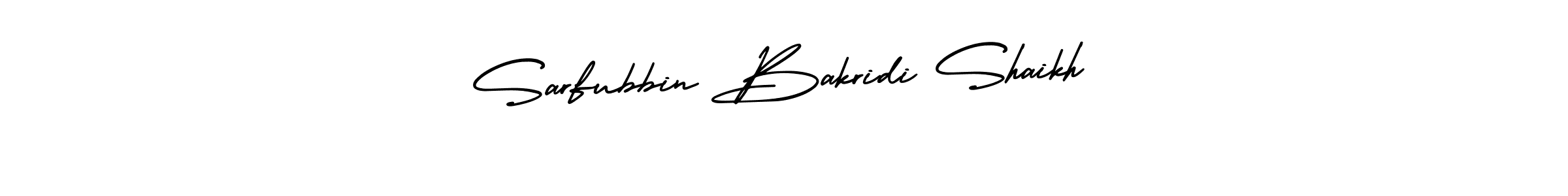 Create a beautiful signature design for name Sarfubbin Bakridi Shaikh. With this signature (AmerikaSignatureDemo-Regular) fonts, you can make a handwritten signature for free. Sarfubbin Bakridi Shaikh signature style 3 images and pictures png