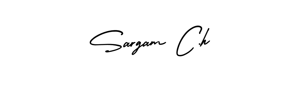 This is the best signature style for the Sargam C.h name. Also you like these signature font (AmerikaSignatureDemo-Regular). Mix name signature. Sargam C.h signature style 3 images and pictures png