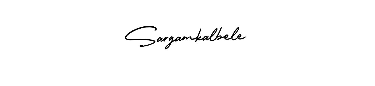 Use a signature maker to create a handwritten signature online. With this signature software, you can design (AmerikaSignatureDemo-Regular) your own signature for name Sargamkalbele. Sargamkalbele signature style 3 images and pictures png