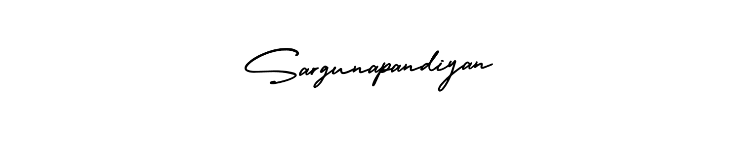 Create a beautiful signature design for name Sargunapandiyan. With this signature (AmerikaSignatureDemo-Regular) fonts, you can make a handwritten signature for free. Sargunapandiyan signature style 3 images and pictures png