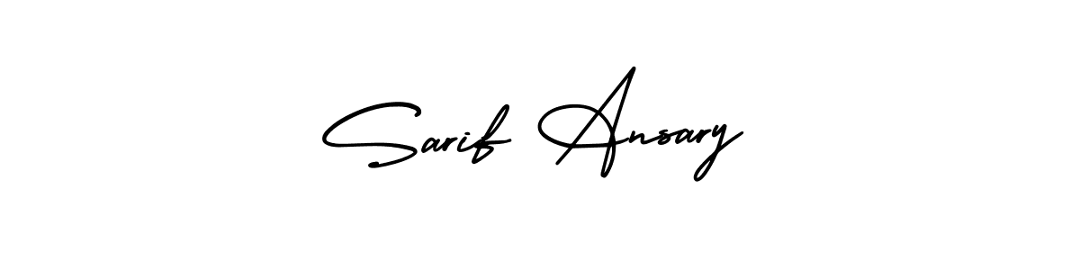 Use a signature maker to create a handwritten signature online. With this signature software, you can design (AmerikaSignatureDemo-Regular) your own signature for name Sarif Ansary. Sarif Ansary signature style 3 images and pictures png