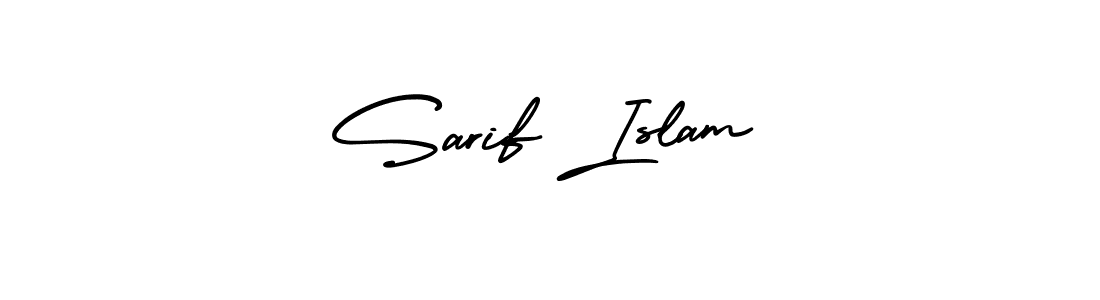 The best way (AmerikaSignatureDemo-Regular) to make a short signature is to pick only two or three words in your name. The name Sarif Islam include a total of six letters. For converting this name. Sarif Islam signature style 3 images and pictures png