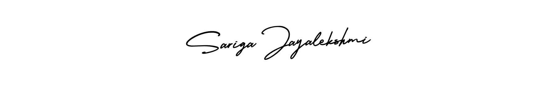 Make a beautiful signature design for name Sariga Jayalekshmi. With this signature (AmerikaSignatureDemo-Regular) style, you can create a handwritten signature for free. Sariga Jayalekshmi signature style 3 images and pictures png