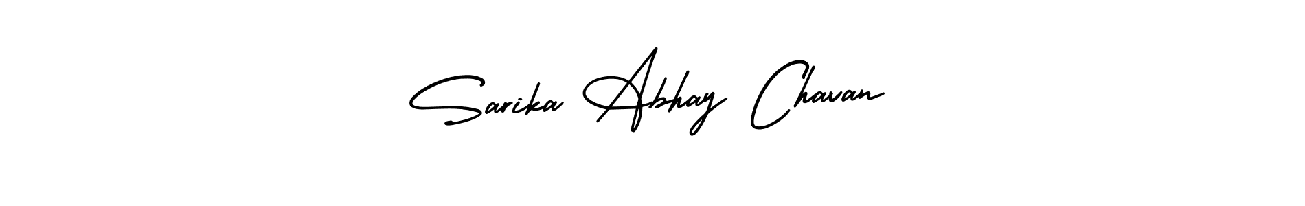 How to make Sarika Abhay Chavan signature? AmerikaSignatureDemo-Regular is a professional autograph style. Create handwritten signature for Sarika Abhay Chavan name. Sarika Abhay Chavan signature style 3 images and pictures png