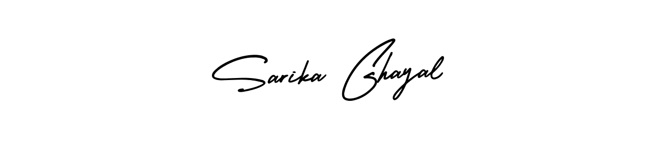 Design your own signature with our free online signature maker. With this signature software, you can create a handwritten (AmerikaSignatureDemo-Regular) signature for name Sarika Ghayal. Sarika Ghayal signature style 3 images and pictures png