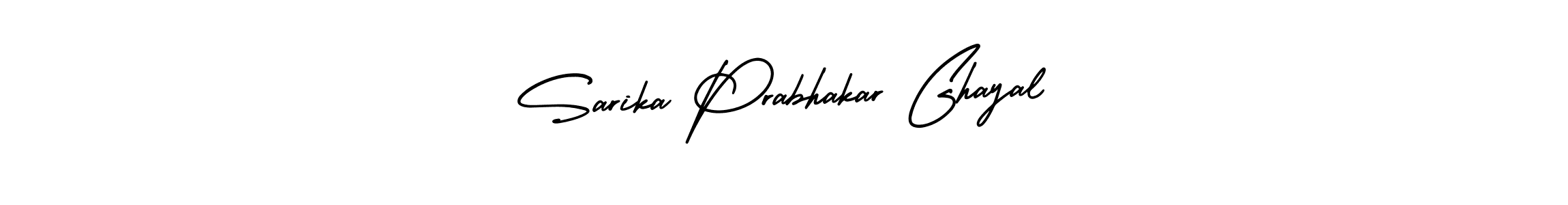 AmerikaSignatureDemo-Regular is a professional signature style that is perfect for those who want to add a touch of class to their signature. It is also a great choice for those who want to make their signature more unique. Get Sarika Prabhakar Ghayal name to fancy signature for free. Sarika Prabhakar Ghayal signature style 3 images and pictures png