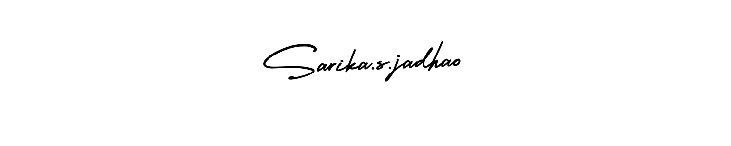 How to Draw Sarika.s.jadhao signature style? AmerikaSignatureDemo-Regular is a latest design signature styles for name Sarika.s.jadhao. Sarika.s.jadhao signature style 3 images and pictures png