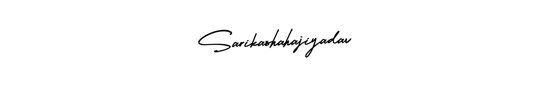 Make a beautiful signature design for name Sarikashahajiyadav. With this signature (AmerikaSignatureDemo-Regular) style, you can create a handwritten signature for free. Sarikashahajiyadav signature style 3 images and pictures png