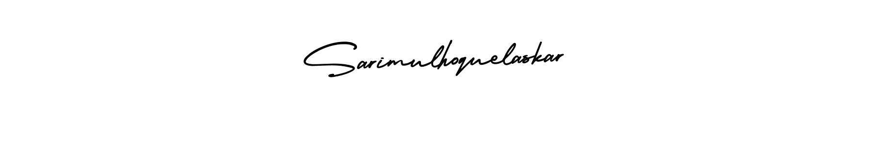 AmerikaSignatureDemo-Regular is a professional signature style that is perfect for those who want to add a touch of class to their signature. It is also a great choice for those who want to make their signature more unique. Get Sarimulhoquelaskar name to fancy signature for free. Sarimulhoquelaskar signature style 3 images and pictures png