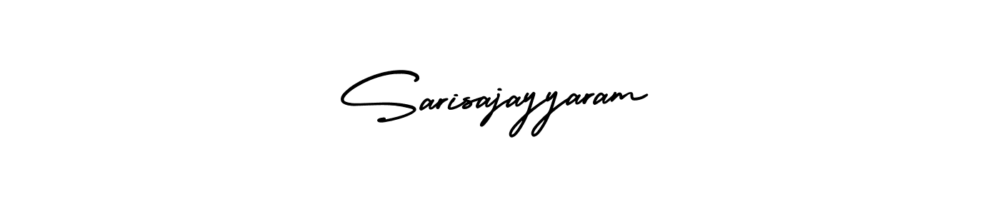 if you are searching for the best signature style for your name Sarisajayyaram. so please give up your signature search. here we have designed multiple signature styles  using AmerikaSignatureDemo-Regular. Sarisajayyaram signature style 3 images and pictures png