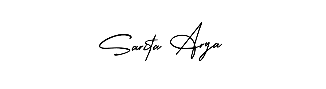 Sarita Arya stylish signature style. Best Handwritten Sign (AmerikaSignatureDemo-Regular) for my name. Handwritten Signature Collection Ideas for my name Sarita Arya. Sarita Arya signature style 3 images and pictures png