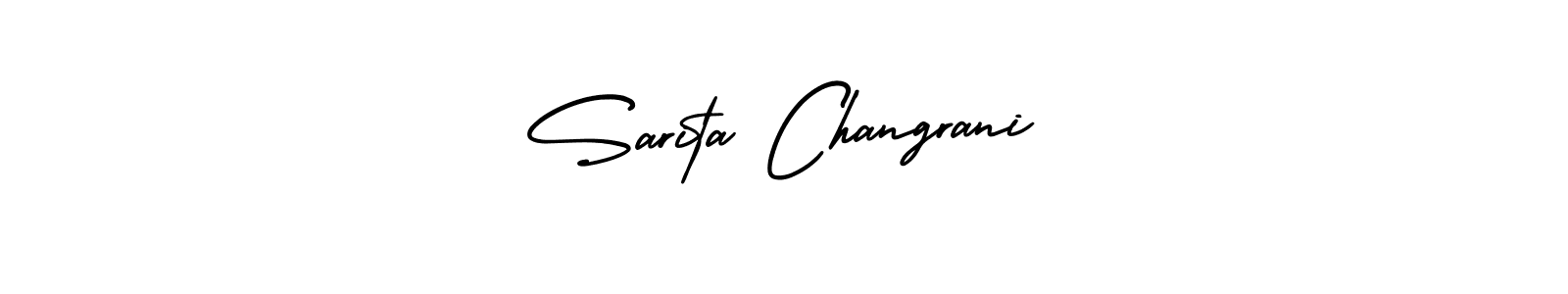 Similarly AmerikaSignatureDemo-Regular is the best handwritten signature design. Signature creator online .You can use it as an online autograph creator for name Sarita Changrani. Sarita Changrani signature style 3 images and pictures png