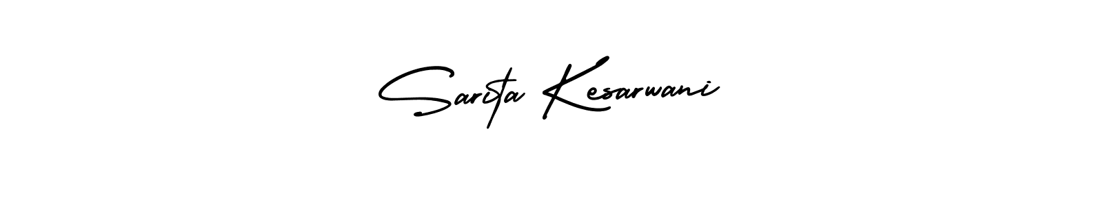 How to make Sarita Kesarwani signature? AmerikaSignatureDemo-Regular is a professional autograph style. Create handwritten signature for Sarita Kesarwani name. Sarita Kesarwani signature style 3 images and pictures png