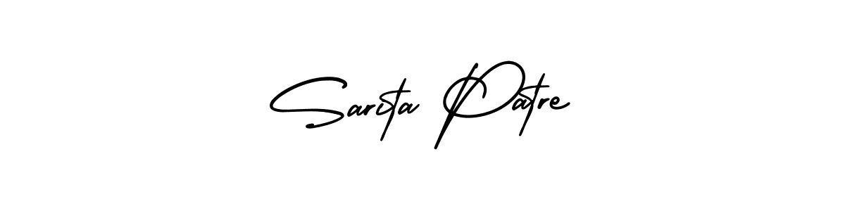 How to make Sarita Patre name signature. Use AmerikaSignatureDemo-Regular style for creating short signs online. This is the latest handwritten sign. Sarita Patre signature style 3 images and pictures png