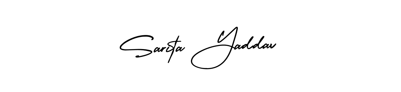 Also we have Sarita Yaddav name is the best signature style. Create professional handwritten signature collection using AmerikaSignatureDemo-Regular autograph style. Sarita Yaddav signature style 3 images and pictures png