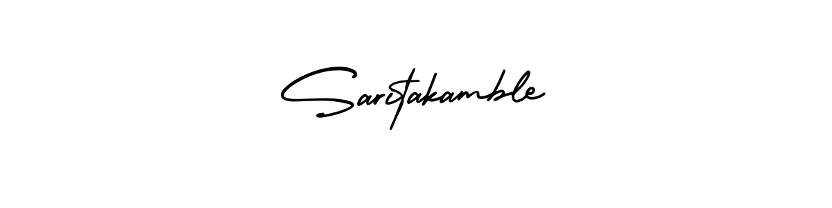 AmerikaSignatureDemo-Regular is a professional signature style that is perfect for those who want to add a touch of class to their signature. It is also a great choice for those who want to make their signature more unique. Get Saritakamble name to fancy signature for free. Saritakamble signature style 3 images and pictures png