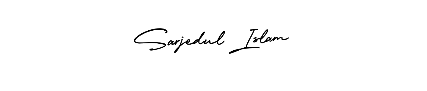 How to Draw Sarjedul Islam signature style? AmerikaSignatureDemo-Regular is a latest design signature styles for name Sarjedul Islam. Sarjedul Islam signature style 3 images and pictures png