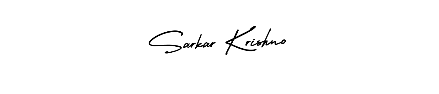 How to Draw Sarkar Krishno signature style? AmerikaSignatureDemo-Regular is a latest design signature styles for name Sarkar Krishno. Sarkar Krishno signature style 3 images and pictures png