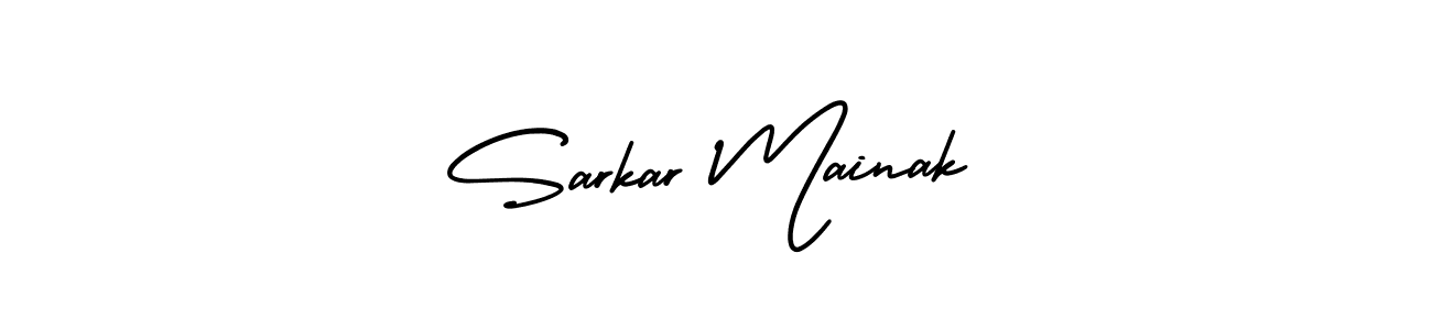 Use a signature maker to create a handwritten signature online. With this signature software, you can design (AmerikaSignatureDemo-Regular) your own signature for name Sarkar Mainak. Sarkar Mainak signature style 3 images and pictures png