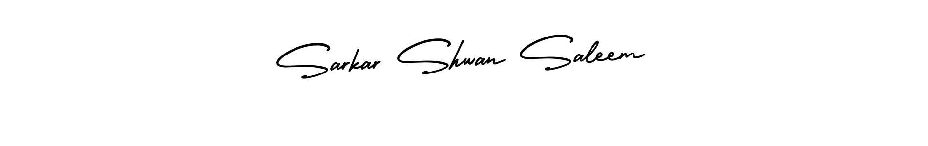 How to make Sarkar Shwan Saleem name signature. Use AmerikaSignatureDemo-Regular style for creating short signs online. This is the latest handwritten sign. Sarkar Shwan Saleem signature style 3 images and pictures png