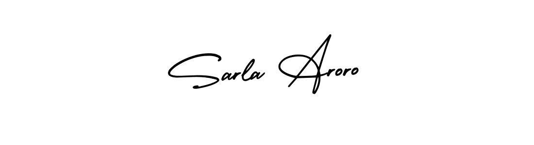 Design your own signature with our free online signature maker. With this signature software, you can create a handwritten (AmerikaSignatureDemo-Regular) signature for name Sarla Aroro. Sarla Aroro signature style 3 images and pictures png