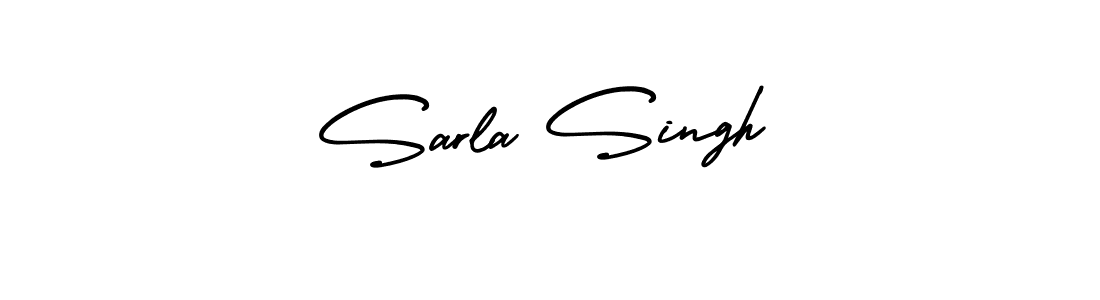 How to make Sarla Singh signature? AmerikaSignatureDemo-Regular is a professional autograph style. Create handwritten signature for Sarla Singh name. Sarla Singh signature style 3 images and pictures png