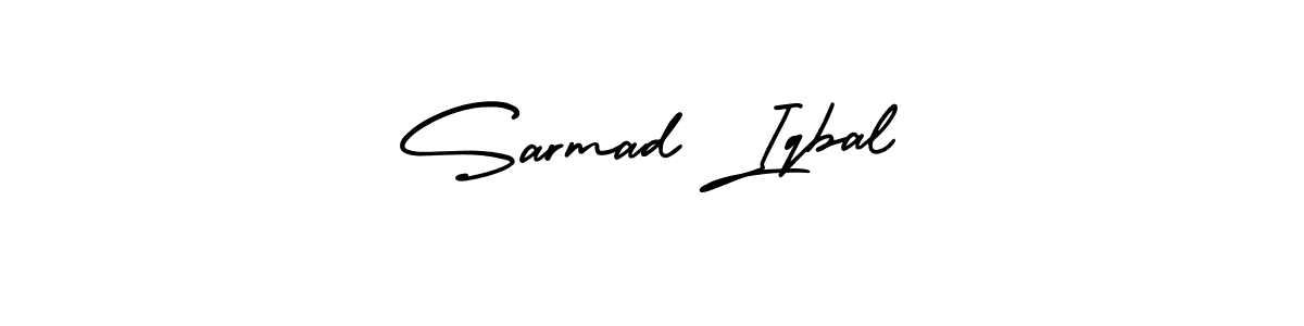 Make a beautiful signature design for name Sarmad Iqbal. With this signature (AmerikaSignatureDemo-Regular) style, you can create a handwritten signature for free. Sarmad Iqbal signature style 3 images and pictures png