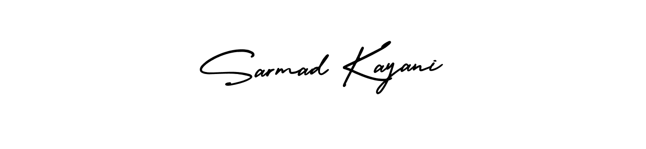 Make a beautiful signature design for name Sarmad Kayani. With this signature (AmerikaSignatureDemo-Regular) style, you can create a handwritten signature for free. Sarmad Kayani signature style 3 images and pictures png