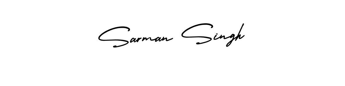 How to Draw Sarman Singh signature style? AmerikaSignatureDemo-Regular is a latest design signature styles for name Sarman Singh. Sarman Singh signature style 3 images and pictures png