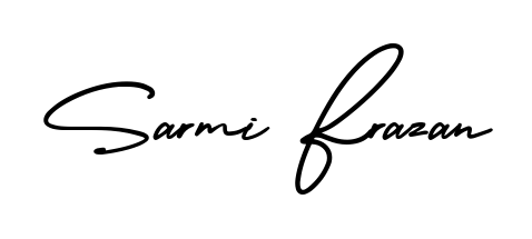 Once you've used our free online signature maker to create your best signature AmerikaSignatureDemo-Regular style, it's time to enjoy signing your documents with Sarmi Frazan name. Sarmi Frazan signature style 3 images and pictures png