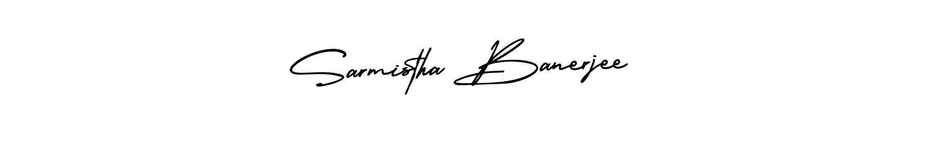 It looks lik you need a new signature style for name Sarmistha Banerjee. Design unique handwritten (AmerikaSignatureDemo-Regular) signature with our free signature maker in just a few clicks. Sarmistha Banerjee signature style 3 images and pictures png