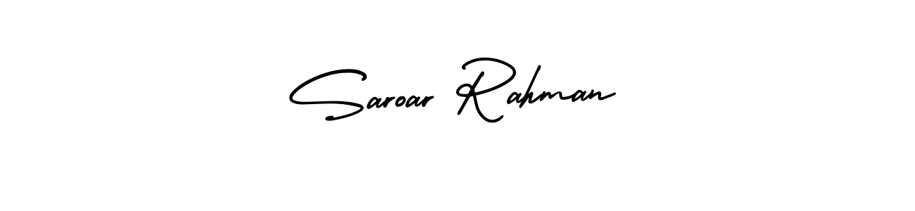 Also we have Saroar Rahman name is the best signature style. Create professional handwritten signature collection using AmerikaSignatureDemo-Regular autograph style. Saroar Rahman signature style 3 images and pictures png