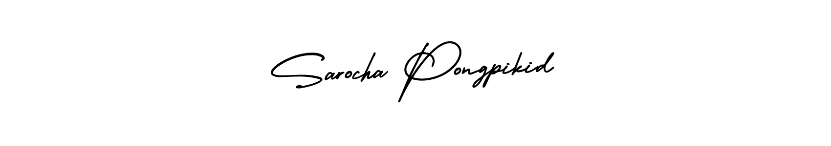 Make a beautiful signature design for name Sarocha Pongpikid. With this signature (AmerikaSignatureDemo-Regular) style, you can create a handwritten signature for free. Sarocha Pongpikid signature style 3 images and pictures png