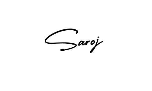 Create a beautiful signature design for name Saroj. With this signature (AmerikaSignatureDemo-Regular) fonts, you can make a handwritten signature for free. Saroj signature style 3 images and pictures png