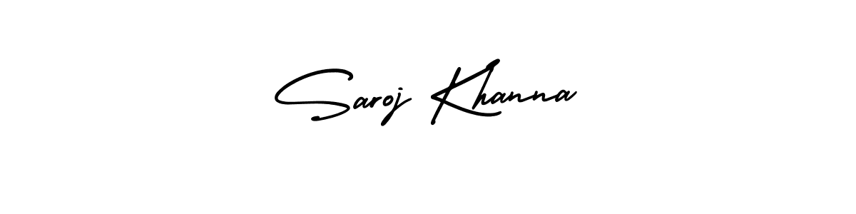 Saroj Khanna stylish signature style. Best Handwritten Sign (AmerikaSignatureDemo-Regular) for my name. Handwritten Signature Collection Ideas for my name Saroj Khanna. Saroj Khanna signature style 3 images and pictures png