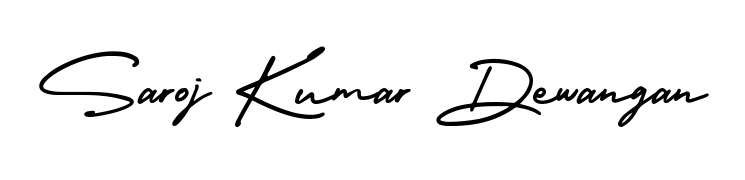 Turn your name Saroj Kumar Dewangan into a signature brand with AmerikaSignatureDemo-Regular styling. Download in standard PNG or transparent format anytime. Saroj Kumar Dewangan signature style 3 images and pictures png