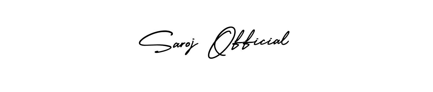 AmerikaSignatureDemo-Regular is a professional signature style that is perfect for those who want to add a touch of class to their signature. It is also a great choice for those who want to make their signature more unique. Get Saroj Official name to fancy signature for free. Saroj Official signature style 3 images and pictures png