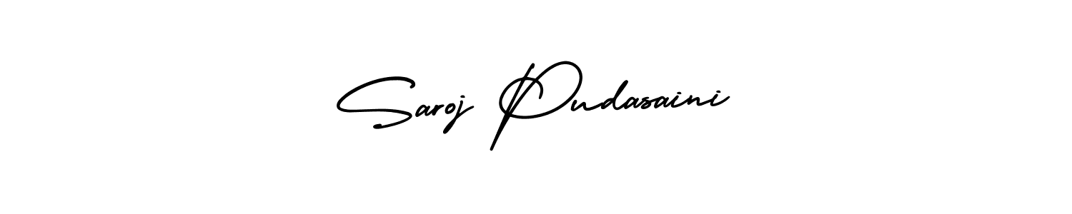 Make a beautiful signature design for name Saroj Pudasaini. Use this online signature maker to create a handwritten signature for free. Saroj Pudasaini signature style 3 images and pictures png