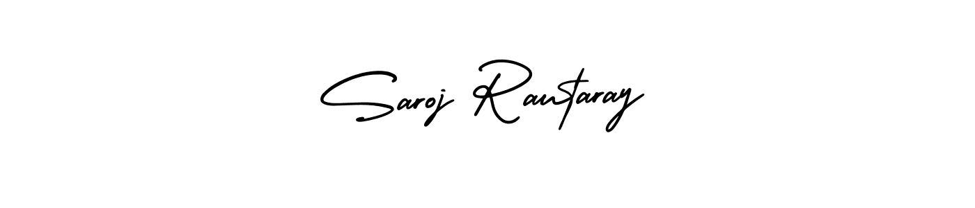 Also You can easily find your signature by using the search form. We will create Saroj Rautaray name handwritten signature images for you free of cost using AmerikaSignatureDemo-Regular sign style. Saroj Rautaray signature style 3 images and pictures png