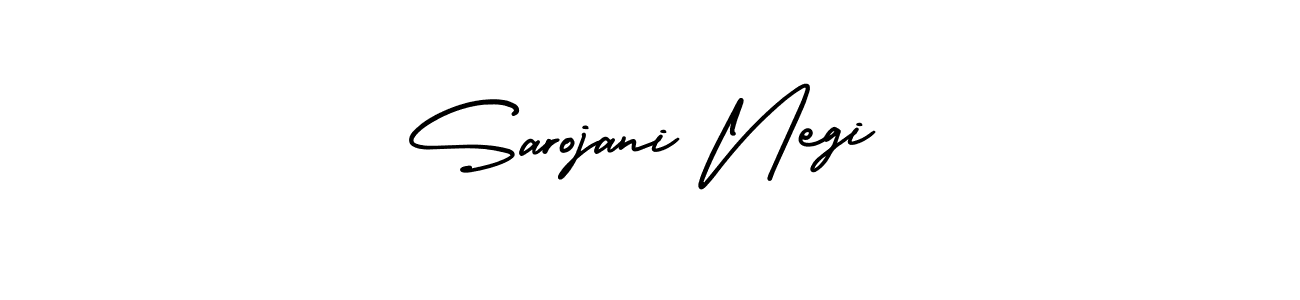 Sarojani Negi stylish signature style. Best Handwritten Sign (AmerikaSignatureDemo-Regular) for my name. Handwritten Signature Collection Ideas for my name Sarojani Negi. Sarojani Negi signature style 3 images and pictures png