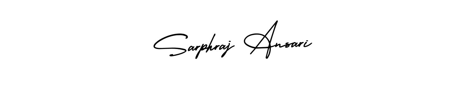 You should practise on your own different ways (AmerikaSignatureDemo-Regular) to write your name (Sarphraj Ansari) in signature. don't let someone else do it for you. Sarphraj Ansari signature style 3 images and pictures png