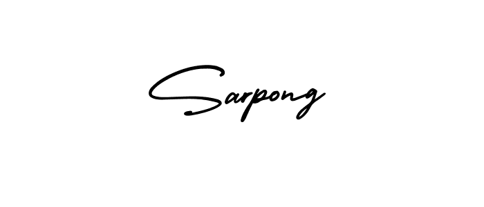 Sarpong stylish signature style. Best Handwritten Sign (AmerikaSignatureDemo-Regular) for my name. Handwritten Signature Collection Ideas for my name Sarpong. Sarpong signature style 3 images and pictures png