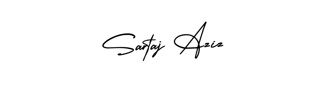 Use a signature maker to create a handwritten signature online. With this signature software, you can design (AmerikaSignatureDemo-Regular) your own signature for name Sartaj Aziz. Sartaj Aziz signature style 3 images and pictures png