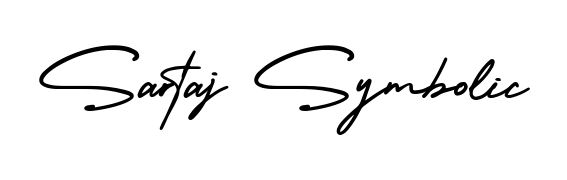 A timeless handwritten aesthetic for Sartaj Symbolic. The AmerikaSignatureDemo-Regular font gives your signature a handcrafted feel with natural curves. Sartaj Symbolic signature style 3 images and pictures png